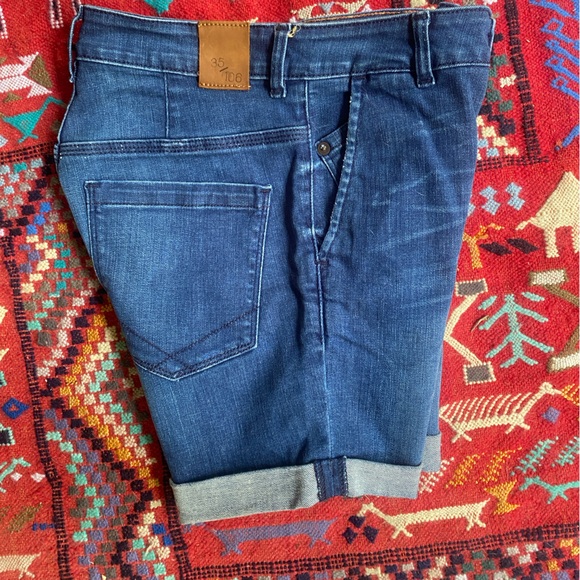 NWOT Rare Raleigh Denim Workshop High Waist Jean Shorts - Picture 3 of 7